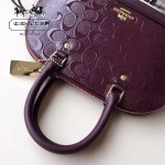 COACH-55449-3 COACH小號貝殼包漆皮印花logo貝殼包女士手提肩背包