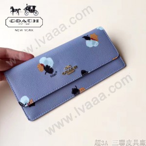 COACH-53751-3 新款潮流女士翻蓋信封長夾