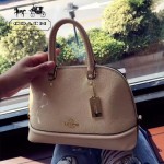 COACH-55449-4 COACH小號貝殼包漆皮印花logo貝殼包女士手提肩背包