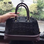 COACH-55449-5 COACH小號貝殼包漆皮印花logo貝殼包女士手提肩背包