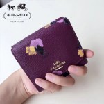 COACH-53758-2 新款時尚潮流女士唯美花朵三折短款錢包