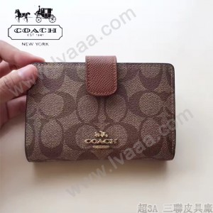 COACH-53562-2 人氣熱銷時尚潮流多卡位女士中長款錢包