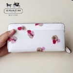 COACH-53794 花朵系列時尚新款女士拉鏈長款錢夾