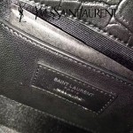 YSL 446753E 名媛必備kate bag黑色原版鱷魚紋牛皮單肩斜挎包