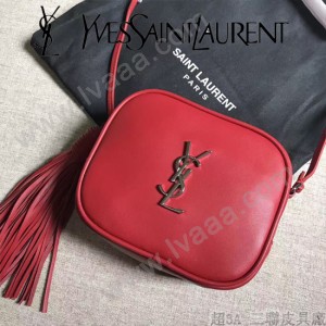 YSL 425317-3 高貴奢華新款紅色原版牛皮單肩斜挎包相機包