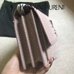 YSL 442906E-2 高端新款女士灰色原版鱷魚紋牛皮大號單肩斜挎包