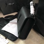 YSL 441972E-3 舒淇同款黑色原版魚子醬牛皮小號單肩斜挎包