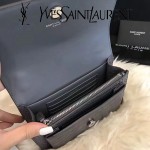 YSL 452157E-4 人氣熱銷sunset灰色原版鱷魚紋牛皮mini單肩斜挎包