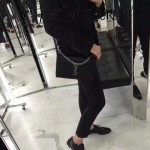 YSL 446753E 名媛必備kate bag黑色原版鱷魚紋牛皮單肩斜挎包