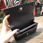 YSL 452157E 人氣熱銷sunset黑色原版鱷魚紋牛皮mini單肩斜挎包
