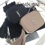 YSL 425317-6 高貴奢華新款黑色原版牛皮單肩斜挎包相機包