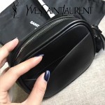 YSL 425317-6 高貴奢華新款黑色原版牛皮單肩斜挎包相機包