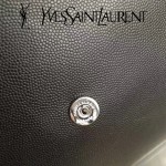 YSL 438176Q 專櫃同步黑色原版魚子醬皮槍色五金單肩斜挎包