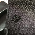 YSL 441972E-3 舒淇同款黑色原版魚子醬牛皮小號單肩斜挎包
