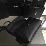 YSL 438176Q 專櫃同步黑色原版魚子醬皮槍色五金單肩斜挎包