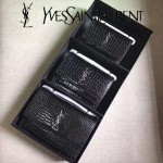 YSL 442906E 高端新款女士黑色原版鱷魚紋牛皮大號單肩斜挎包