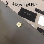 YSL 442906-6 王子文鄭秀文同款灰色原單牙籤紋牛皮大號單肩斜挎包