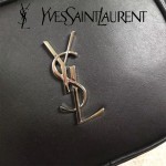 YSL 425317-6 高貴奢華新款黑色原版牛皮單肩斜挎包相機包