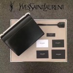 YSL 442906-4 王子文鄭秀文同款黑色原單牙籤紋牛皮大號單肩斜挎包