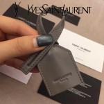 YSL 442906-6 王子文鄭秀文同款灰色原單牙籤紋牛皮大號單肩斜挎包