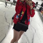 YSL 441972E-3 舒淇同款黑色原版魚子醬牛皮小號單肩斜挎包