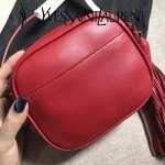 YSL 425317-3 高貴奢華新款紅色原版牛皮單肩斜挎包相機包