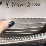 YSL 452157E-6 人氣熱銷sunset裸粉色原版鱷魚紋牛皮mini單肩斜挎包