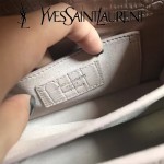 YSL 441972E-2 舒淇同款灰色原版鱷魚紋牛皮小號單肩斜挎包