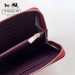 COACH-57605 全新時尚新款手掌紋拼色全皮女士長款拉鏈錢包