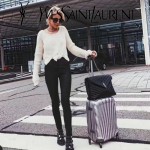 YSL 459749 時尚百搭黑色原版羊皮大容量單肩斜挎包