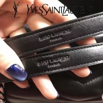 YSL 459749 時尚百搭黑色原版羊皮大容量單肩斜挎包