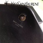 YSL 467072 專櫃同步新款黑色原版小牛皮單肩斜挎包翻蓋包