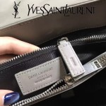 YSL 459749-2 時尚百搭灰色原版羊皮大容量單肩斜挎包