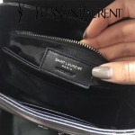 YSL 467072 專櫃同步新款黑色原版小牛皮單肩斜挎包翻蓋包
