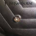 YSL 467072 專櫃同步新款黑色原版小牛皮單肩斜挎包翻蓋包