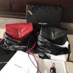 YSL 467072 專櫃同步新款黑色原版小牛皮單肩斜挎包翻蓋包
