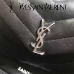 YSL 467072 專櫃同步新款黑色原版小牛皮單肩斜挎包翻蓋包