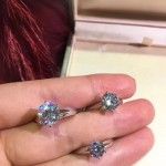 Tiffany飾品-08 人氣經典款六爪925純銀人工水鑽訂婚鑽戒