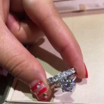 Tiffany飾品-08 人氣經典款六爪925純銀人工水鑽訂婚鑽戒