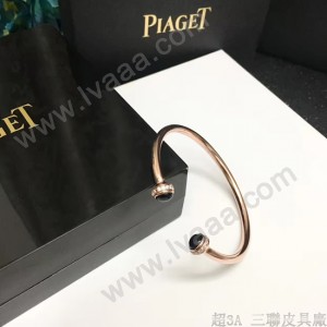 PIAGET飾品-03-4 時尚單品女士黑瑪瑙材質電鍍18k金開口手鐲