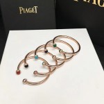 PIAGET飾品-03-4 時尚單品女士黑瑪瑙材質電鍍18k金開口手鐲