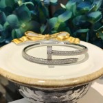 Cartier 飾品-004 2017經典款亞金版JUSTE UN CLOU 系列亞金材質電鍍厚金黃金玫瑰金釘子帶鑽手鐲