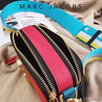 Marc Jacobs-001-10 宋佳趙麗穎同款Snapshot撞色復古金屬雙J扣D扣全新電鍍Logo相機包