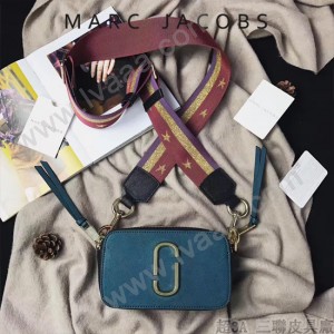 Marc Jacobs-001-2 宋佳趙麗穎同款Snapshot撞色復古金屬雙J扣D扣全新電鍍Logo相機包