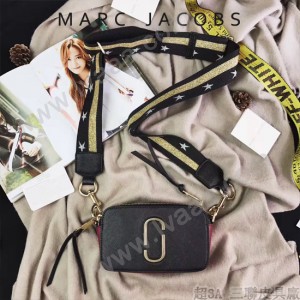 Marc Jacobs-001-6 宋佳趙麗穎同款Snapshot撞色復古金屬雙J扣D扣全新電鍍Logo相機包