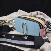 Marc Jacobs-001-7 宋佳趙麗穎同款Snapshot撞色復古金屬雙J扣D扣全新電鍍Logo相機包