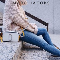 Marc Jacobs-001-5 宋佳趙麗穎同款Snapshot撞色復古金屬雙J扣D扣全新電鍍Logo相機包