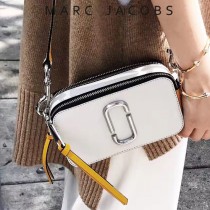 Marc Jacobs-001-5 宋佳趙麗穎同款Snapshot撞色復古金屬雙J扣D扣全新電鍍Logo相機包