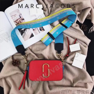 Marc Jacobs-001-10 宋佳趙麗穎同款Snapshot撞色復古金屬雙J扣D扣全新電鍍Logo相機包