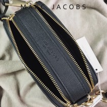 Marc Jacobs-001-25 宋佳趙麗穎同款Snapshot撞色復古金屬雙J扣D扣全新電鍍Logo相機包